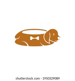 Dog Food logo design vector illustration, Creative Dog logo design concept template, symbols icons
