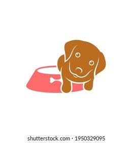 Dog Food logo design vector illustration, Creative Dog logo design concept template, symbols icons