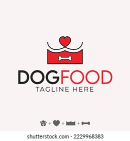 Dog food - logo icon - pet logo