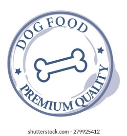 dog food rubber stamp