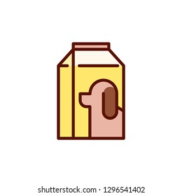 Dog food vector icon
