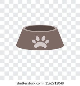 Dog food vector icon isolated on transparent background, Dog food logo concept