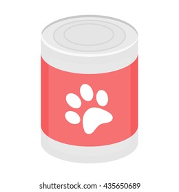 Dog food vector illustration icon in cartoon design
