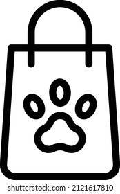Dog Food Vector illustration on a transparent background.Premium quality symmbols.Stroke vector icon for concept and graphic design