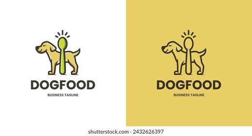 dog food vector logo design