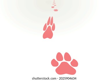 Dog Foot Print Vector Illustration Stock Vector (Royalty Free) 2025904634