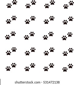 Dog footprint