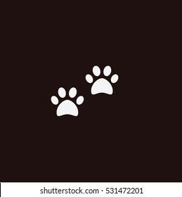 Dog footprint background