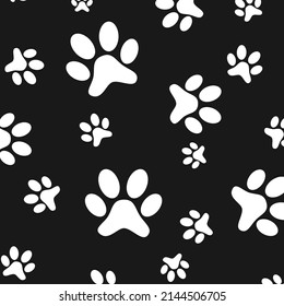 dog footprint background vektor illustration design