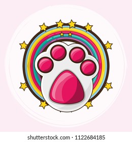 dog footprint design