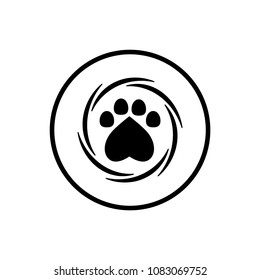 dog footprint icon