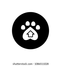 dog footprint icon