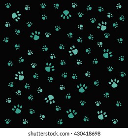 Dog footprint pattern 