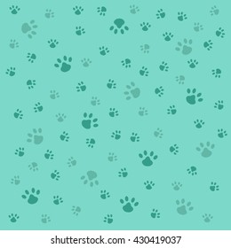 Dog footprint pattern 