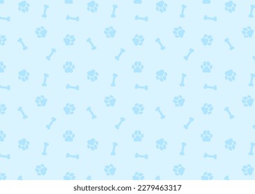 Dog Footprint pattern background. Footprint graphic. Pet outline.