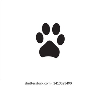 Dog footprint vector symbol pet foot step 