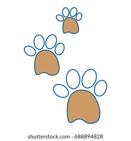 dog footprints design