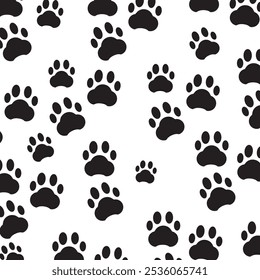 dog footprints logo background illustration abstract design.