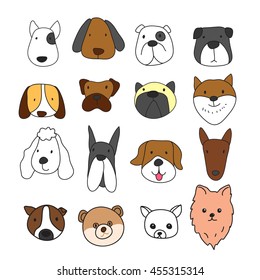dog freehand character design