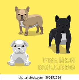 Dog French Bulldog Cartoon Vector Illustration