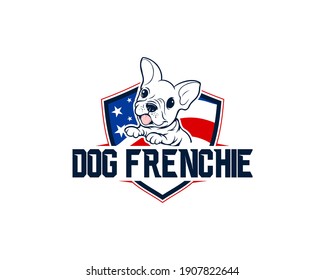 DOG FRENCHIE VEKTORLOGO-DESIGN
