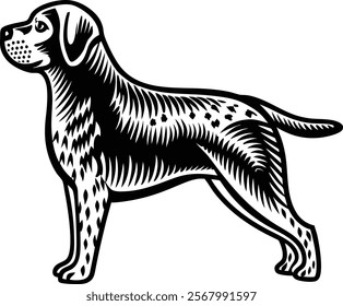 Dog Full Body Close Short silhouette Art work Illustration
