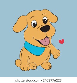 dog funny cartoon character illustration art