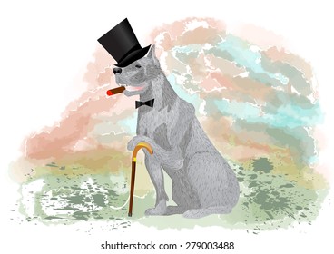 dog gentleman