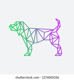 Dog Geometric Logo
