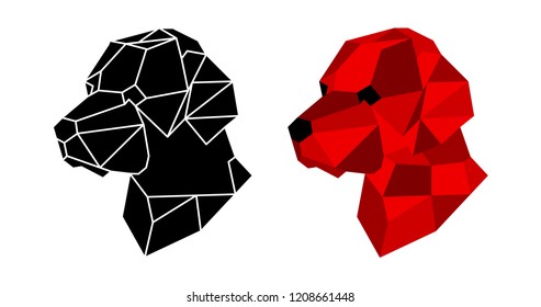 Dog - Geometric style. Vector illustration