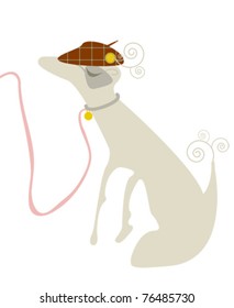 Dog in the glass