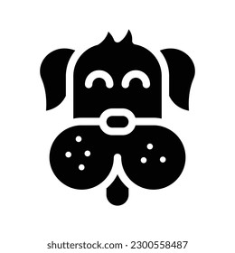 Hund-Glyphe-Symbol-Vektorgrafik