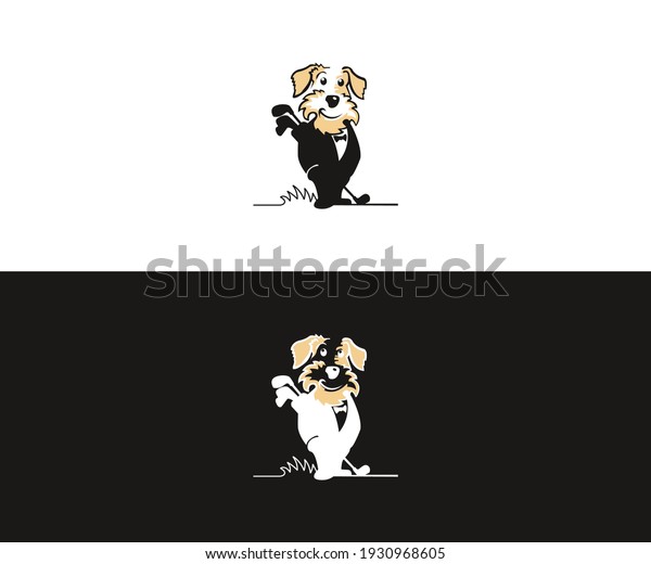 Dog Golf Logo Design Eps Stock Vector (Royalty Free) 1930968605 Shutterstock