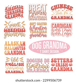 Dog grandma Sublimation design bundle