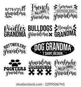 Dog grandma Sublimation design bundle