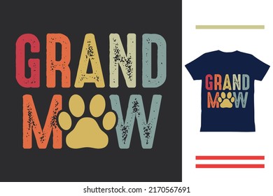 Dog grandma t shirt design