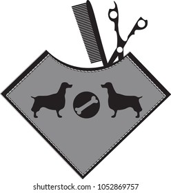 Dog Grooming Logo vector 