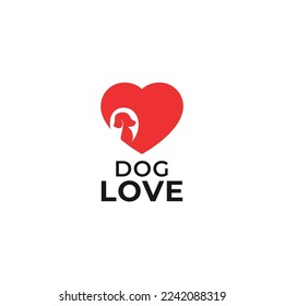 Dog grooming logo vector template.