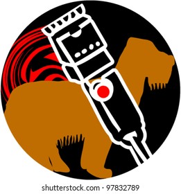 Dog grooming symbol