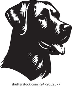 Dog Hade vector white background lustration