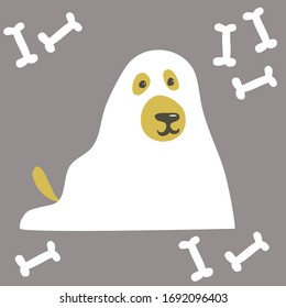 dog halloween costome cute bones