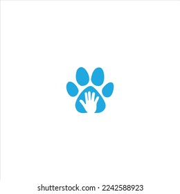vector de cuidado de la mano de perro