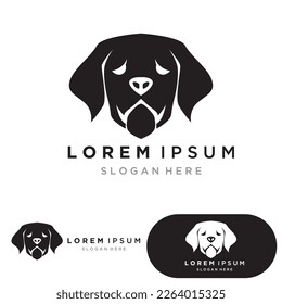 DOG HEAD ANIMAL LOGO VECTOR