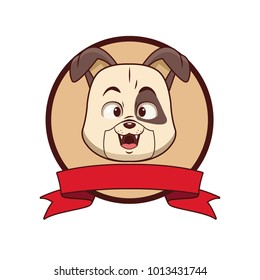 Dog head cartoon