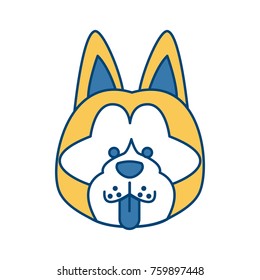 Dog head cartoon