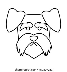 Dog head cartoon