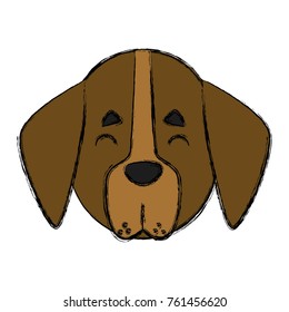 Dog head cartoon
