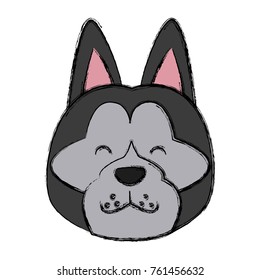 Dog head cartoon