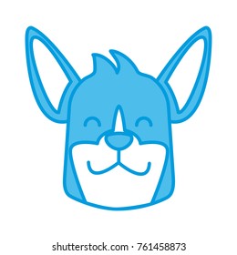 Dog head cartoon