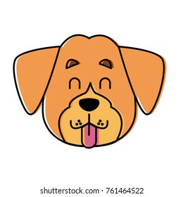 Dog head cartoon
